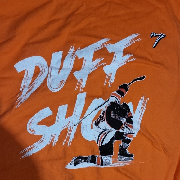 Aiden Dufort Orange Graphic Hockey T-shirt "Duff Show" - Picture 3 of 4